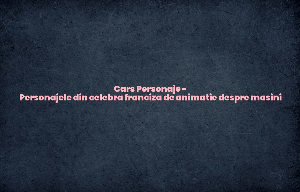 cars personaje