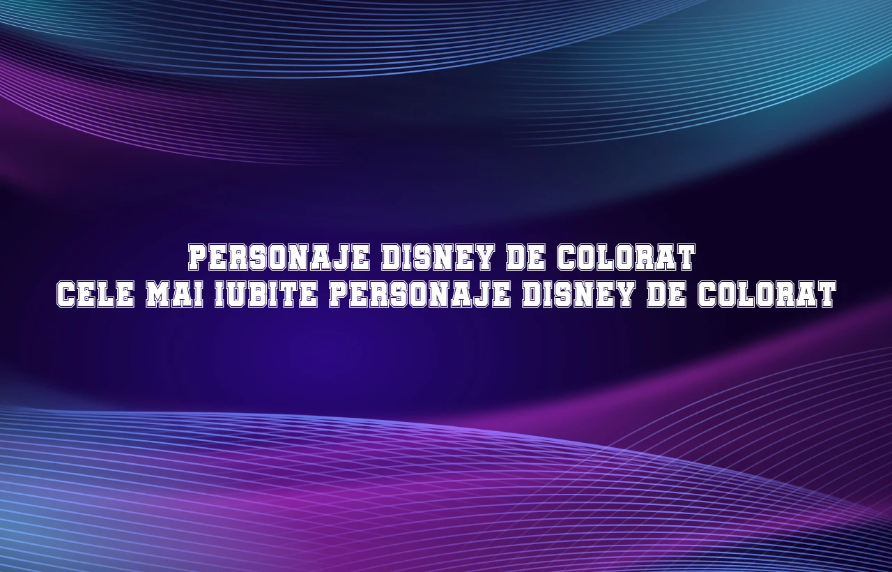 personaje disney de colorat