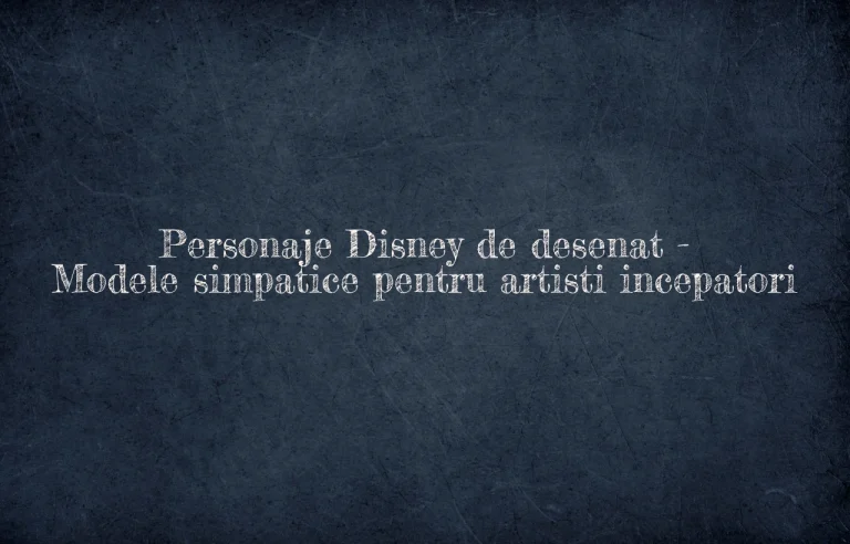 personaje disney de desenat