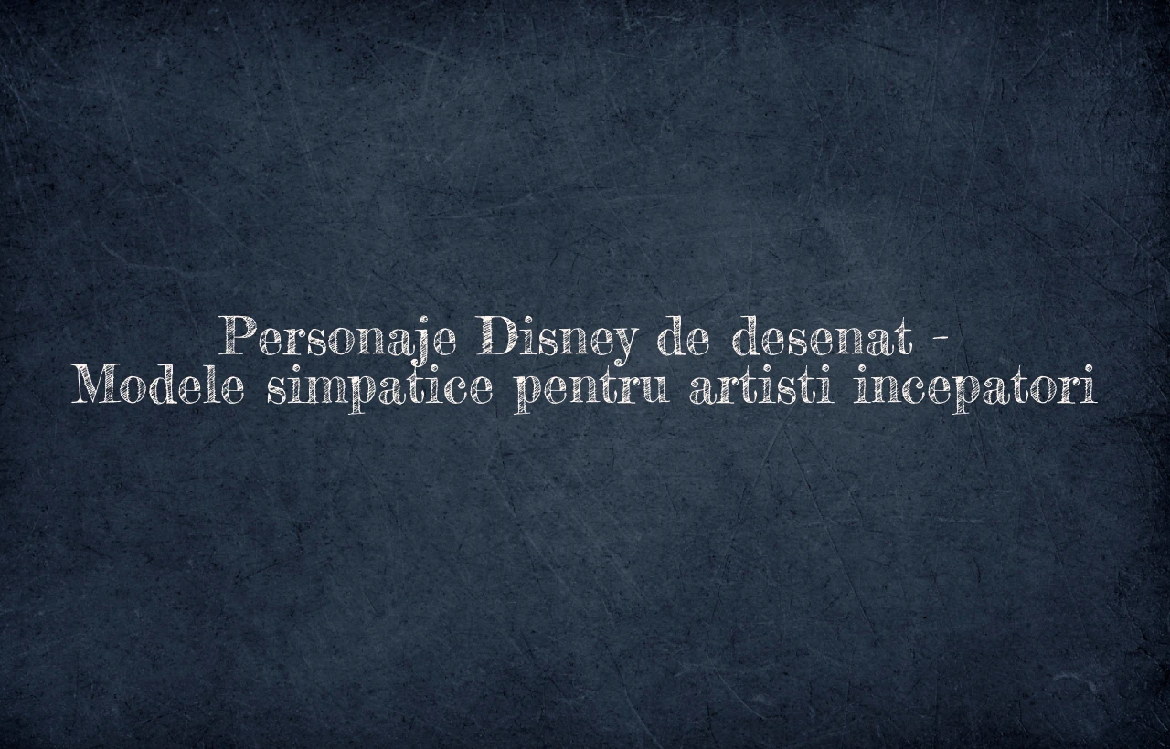 personaje disney de desenat