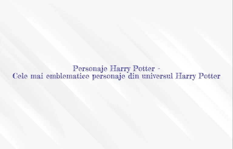 personaje harry potter