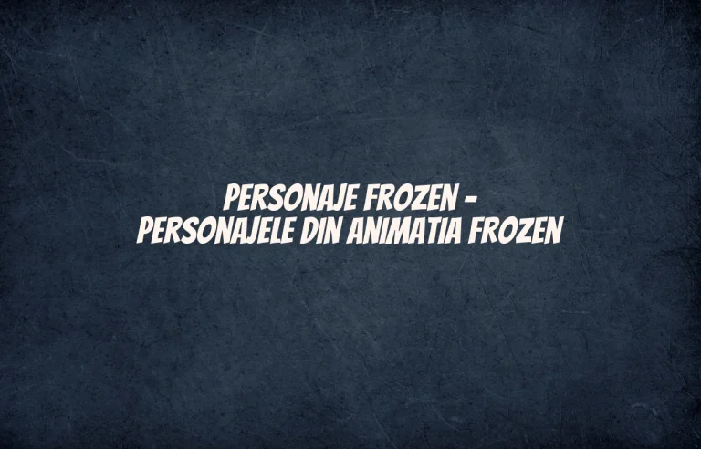 personaje frozen