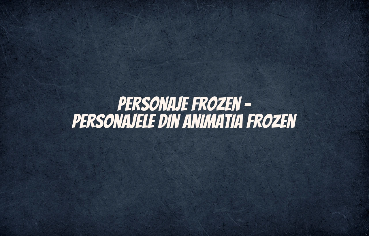personaje frozen