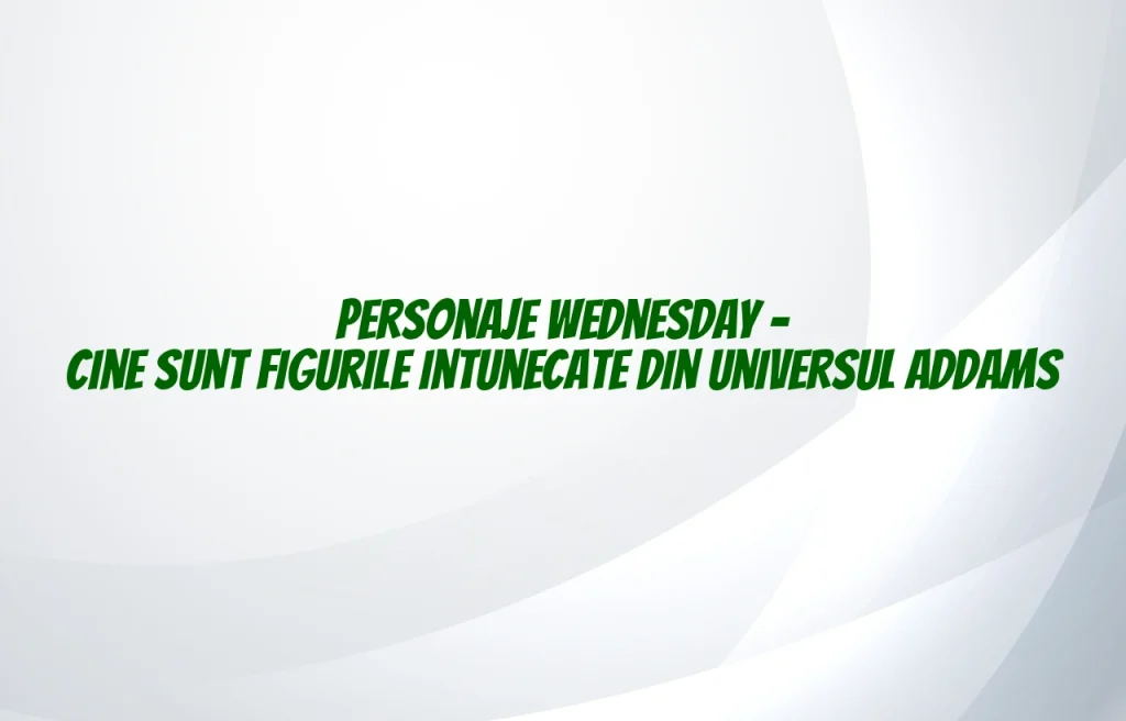 personaje wednesday