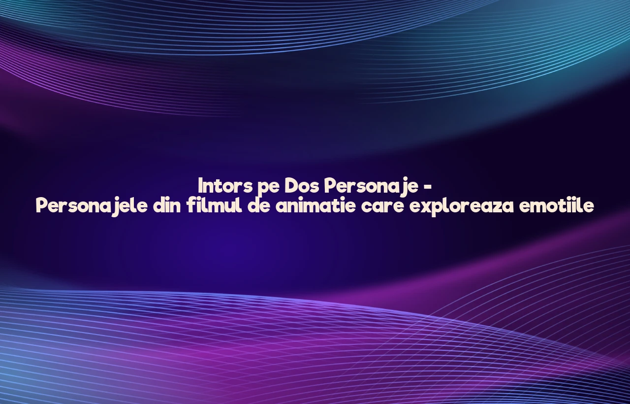 intors pe dos personaje