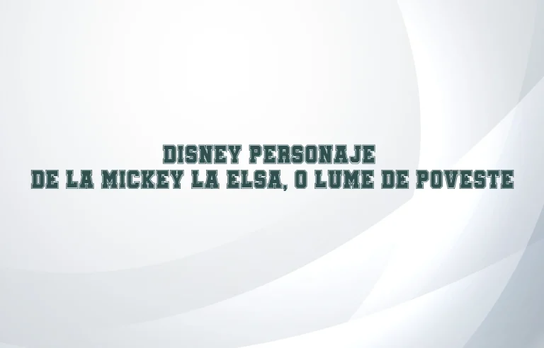 disney personaje