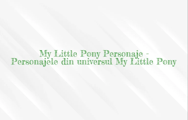 my little pony personaje