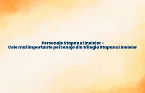 personaje stapanul inelelor