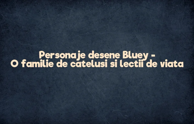 personaje desene bluey