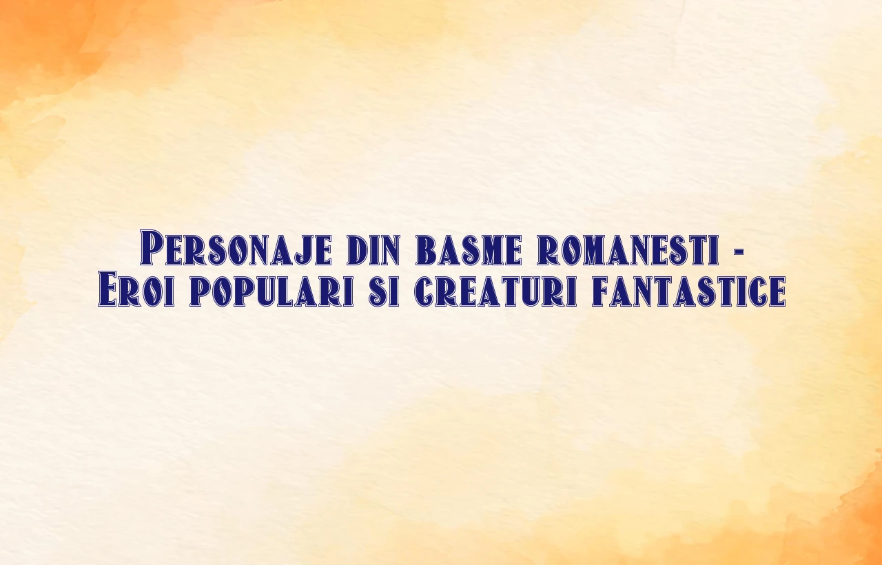 personaje din basme romanesti
