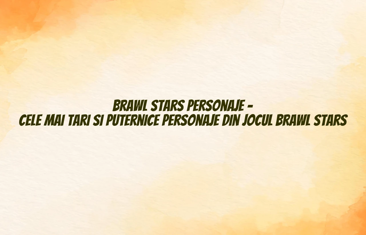 brawl stars personaje