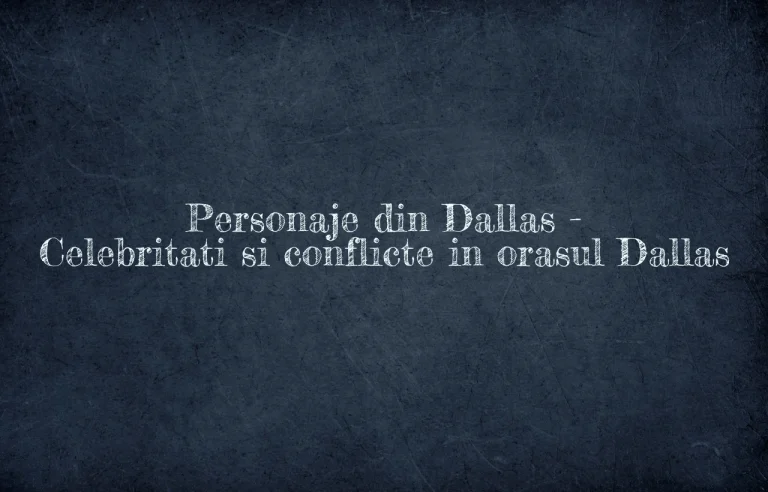 personaje din dallas