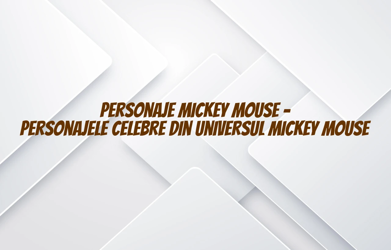 personaje mickey mouse