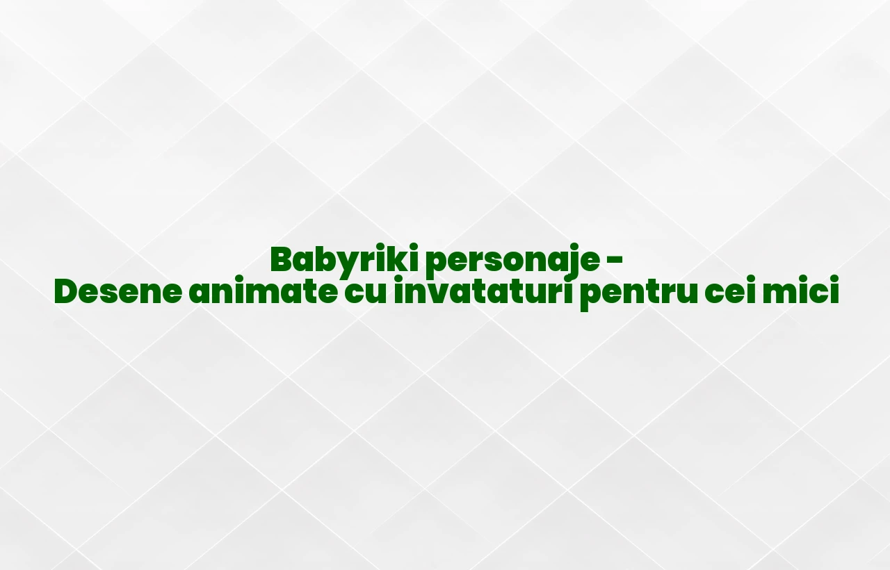 babyriki personaje