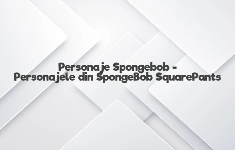 personaje spongebob