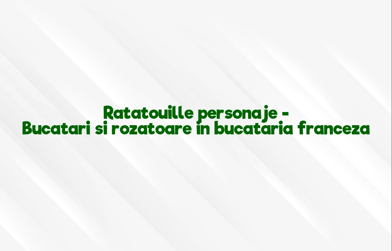 ratatouille personaje