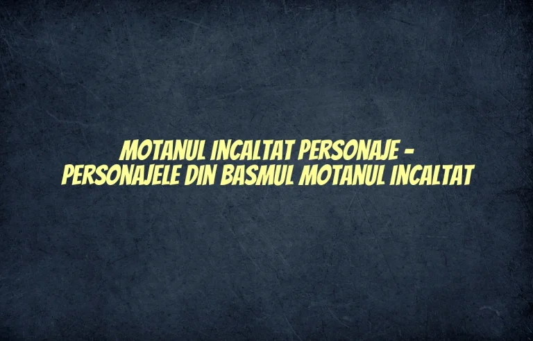 motanul incaltat personaje
