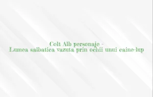 colt alb personaje