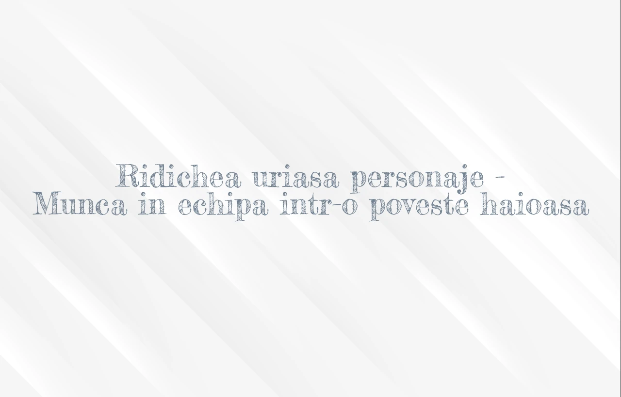 ridichea uriasa personaje