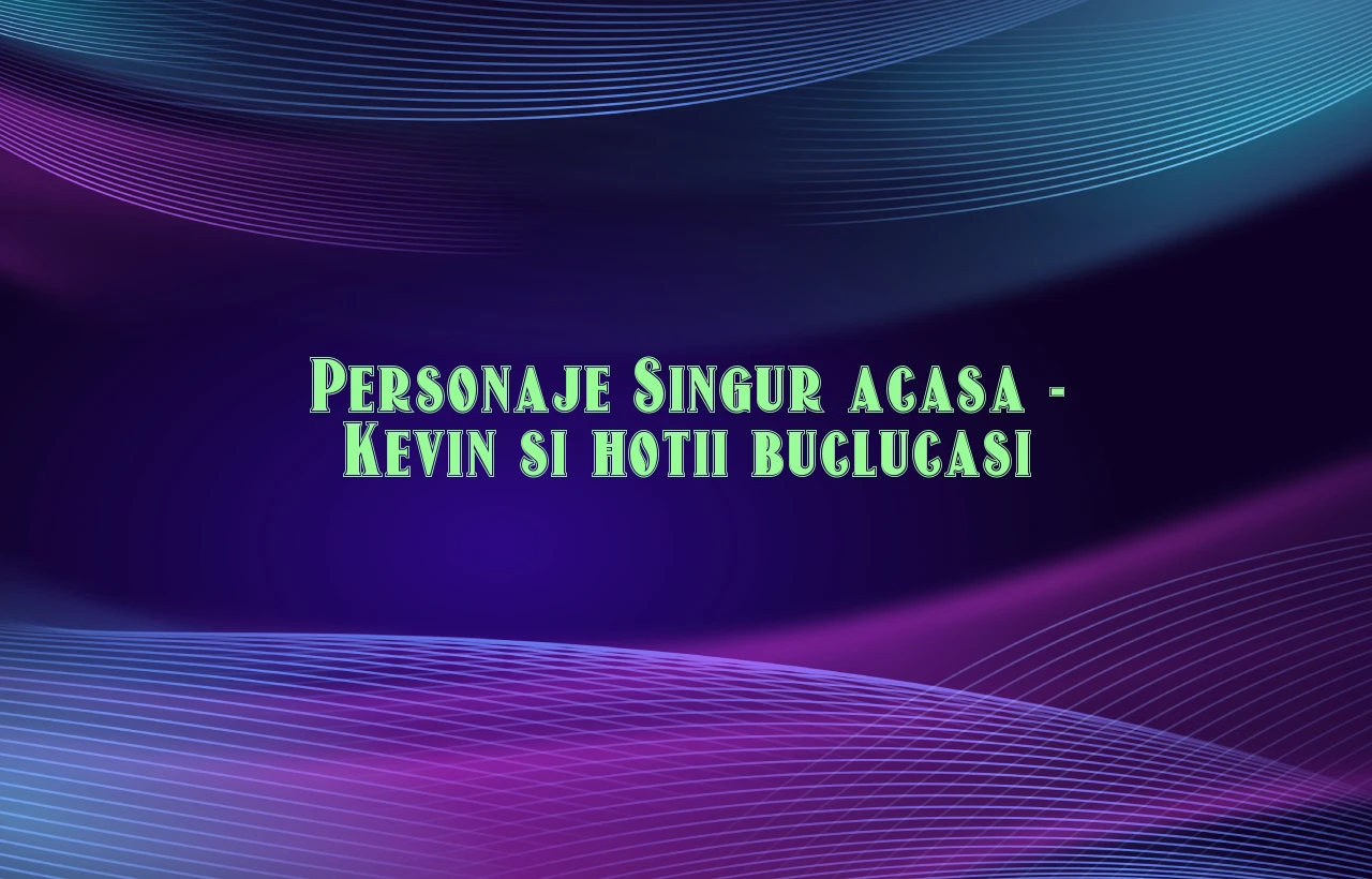 personaje singur acasa