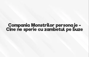 compania monstrilor personaje