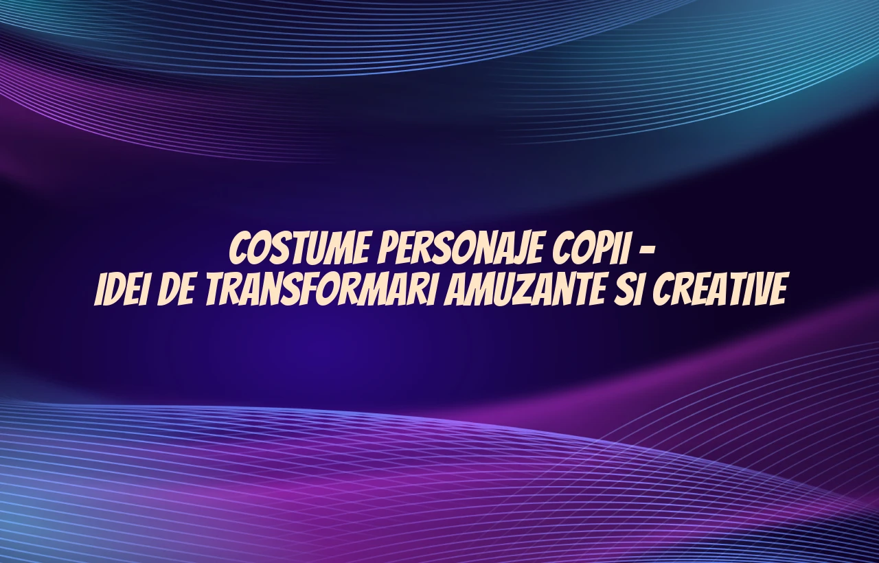 costume personaje copii