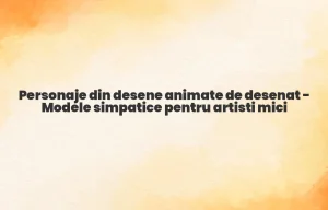 personaje din desene animate de desenat